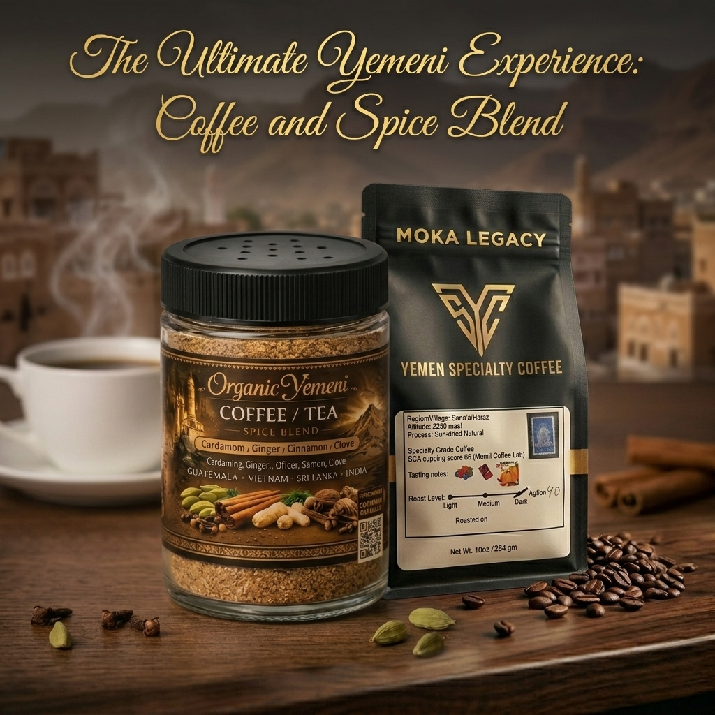 Yemen Moka Legacy Coffee + Hawaij Spice Gift Set